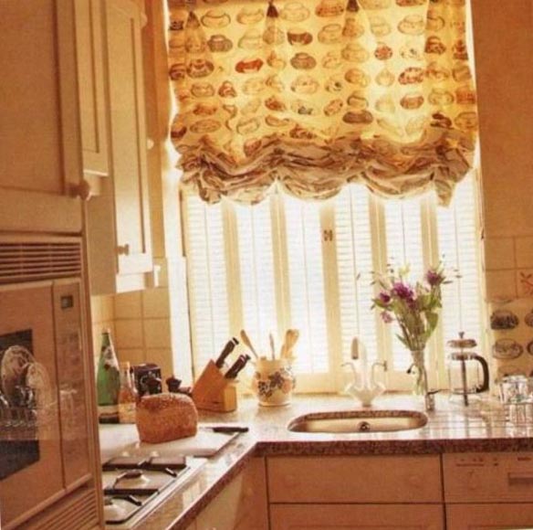 Дизайн штор для кухни