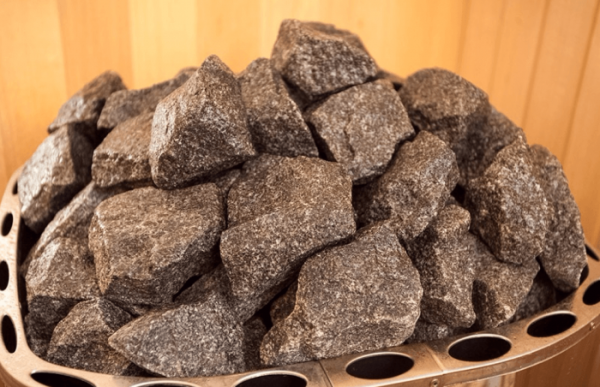 Камни для бани цена выгодная, купить корзину для камней в Украине